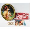 Image 1 : COCA COLA TRAY, LICENSE PLATE 1960S CAPS, METAL SIGN