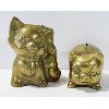 Image 1 : 2 SOLID BRASS COIN BANKS