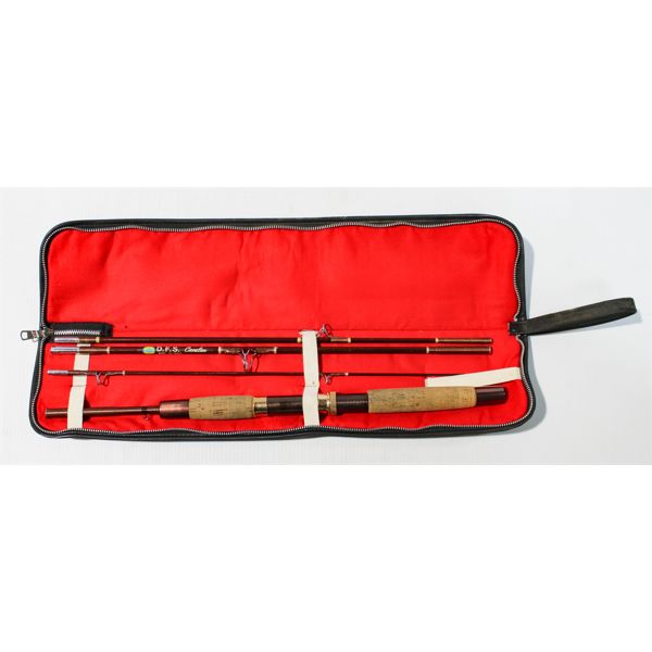 D.F.S. CAVALIER FISHING ROD W/ CASE
