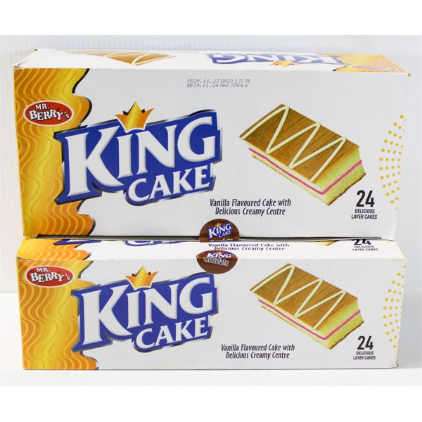 2 BXS MR. BERRY KING CAKES CHOCOLATE FILLING