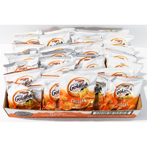 GOLDFISH CHEDDAR CRACKERS APPROX. 40 PACKS
