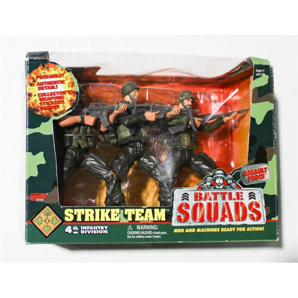 BATTLE SQUADS STRIKE TEAM 4TH INFANTRY DIVISION ACTION FIGURES