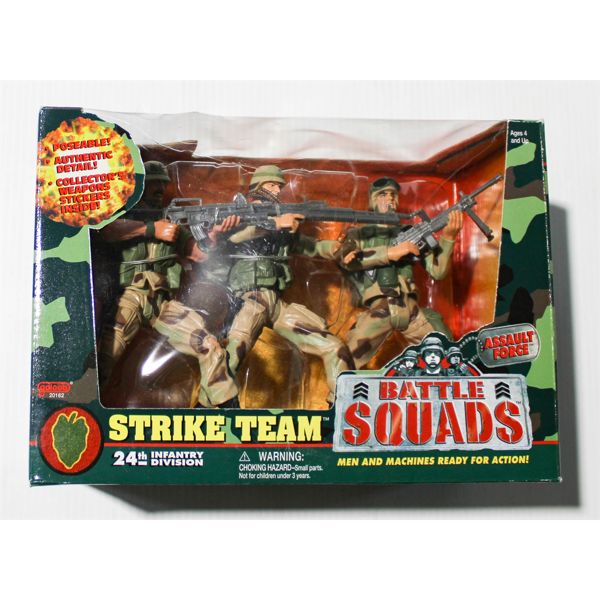 BATTLE SQUADS STRIKE TEAM 24TH INFANTRY DIV. ACTION FIGURES