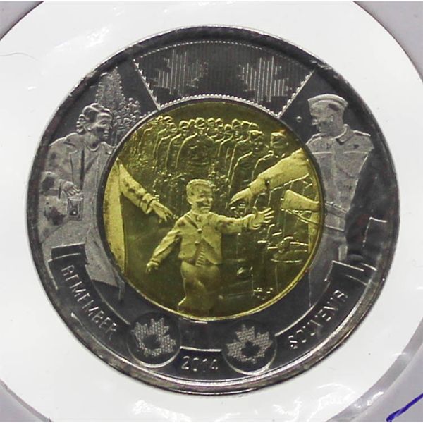 2014 MINT SEALED WAIT FOR ME DADDY CANADA $2 COIN