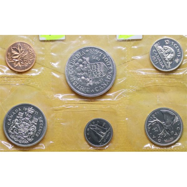 1971 B.C. PROOF MINT SEALED COIN SET