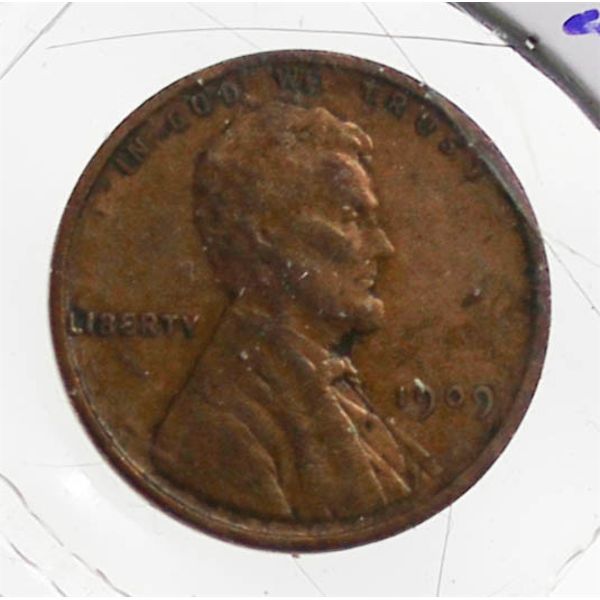 1909L US KEY DATE LINCOLN PENNY