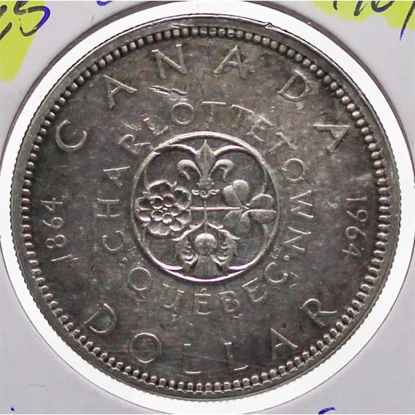1964 QUEBEC CANADA SILVER DOLLAR