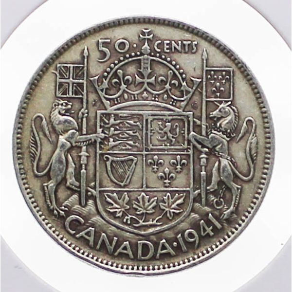 1941 CANADA SILVER HALF DOLLAR