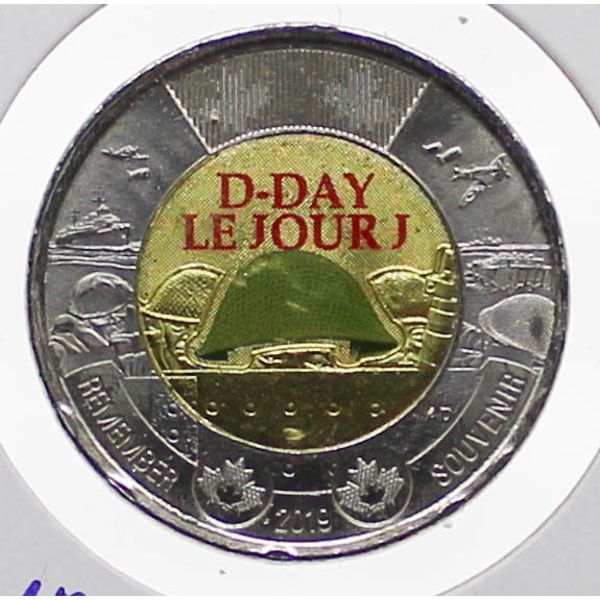 2019 B.C. CANADA D. DAY MINT $2 COIN