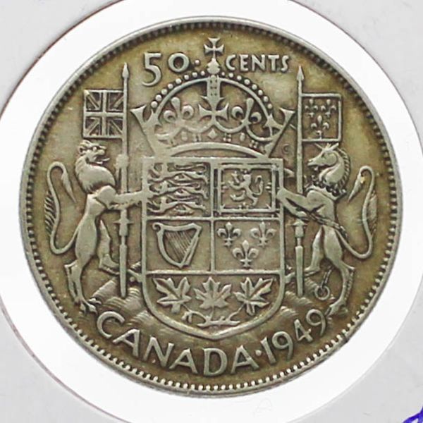 1949 CANADA SILVER HALF DOLLAR