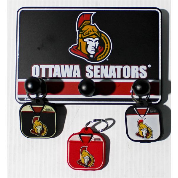 OTTAWA SENATORS KEY CHAIN & HANGER SET