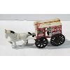 Image 1 : VINT. CAST IRON HORSE & FRESH MILK CART