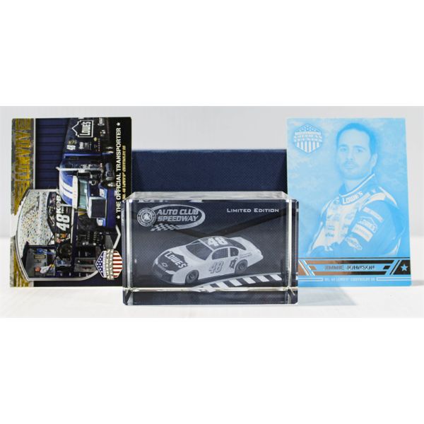 NASCAR #48 LOWES LTD. ED. LASER ETCHED CRYSTAL