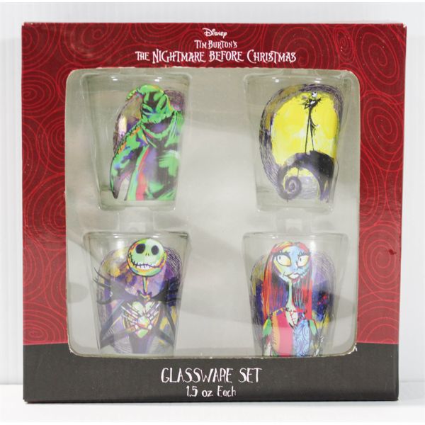 NIGHTMARE BEFORE CHRISTMAS 1.5OZ SHOOTER GLASS SET