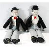 Image 1 : VINT. LAUREL & HARDY PORCELAIN DOLL FIGURES