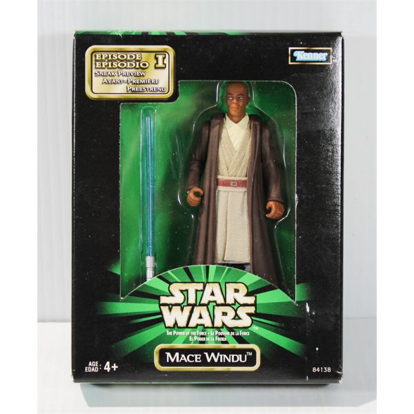 KENNER STAR WARS MACE WINDU ACTION FIGURE (C)1998