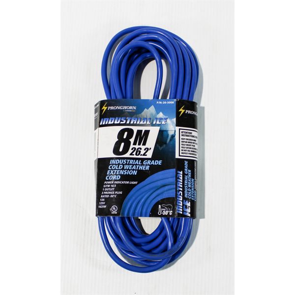 26 FT INDUSTRIAL GRADE COLD WEATHER EXTENSION CORD