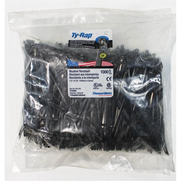 TY-RAP CABLE TIES APPROX. 800 WEATHER RESISTANT