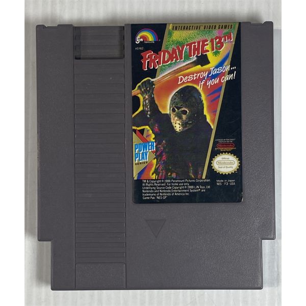 NES GAME FRIDAY THE 13TH