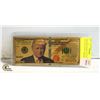 Image 1 : DONALD TRUMP "GOLD HAIR" GOLD PLATED NOVELTY