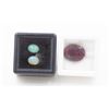 Image 1 : #174-UNHEATED OPAL 2.15 CT  & RED RUBY 12.75 CT