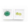 Image 1 : #192-UNHEATED PERIDOT 2.35 CT  & GREEN JADE 9.75CT