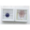 Image 1 : #189-UNHEATED TANZANITE  3.15CT & PINK ROSE QZ
