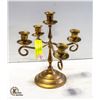 Image 1 : 10.5" SOLID BRASS CANDLEABRA