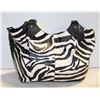 Image 1 : ZEBRA DESIGN D-FUSION LEATHER PURSE WITH