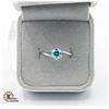 Image 1 : #814-1.00 CT GRA CERTIFIED MOISSANITE BLUE
