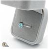 Image 2 : #814-1.00 CT GRA CERTIFIED MOISSANITE BLUE