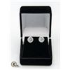 Image 1 : #805-1.00 CT TW CENTER IN EARRINGS WITH HALO