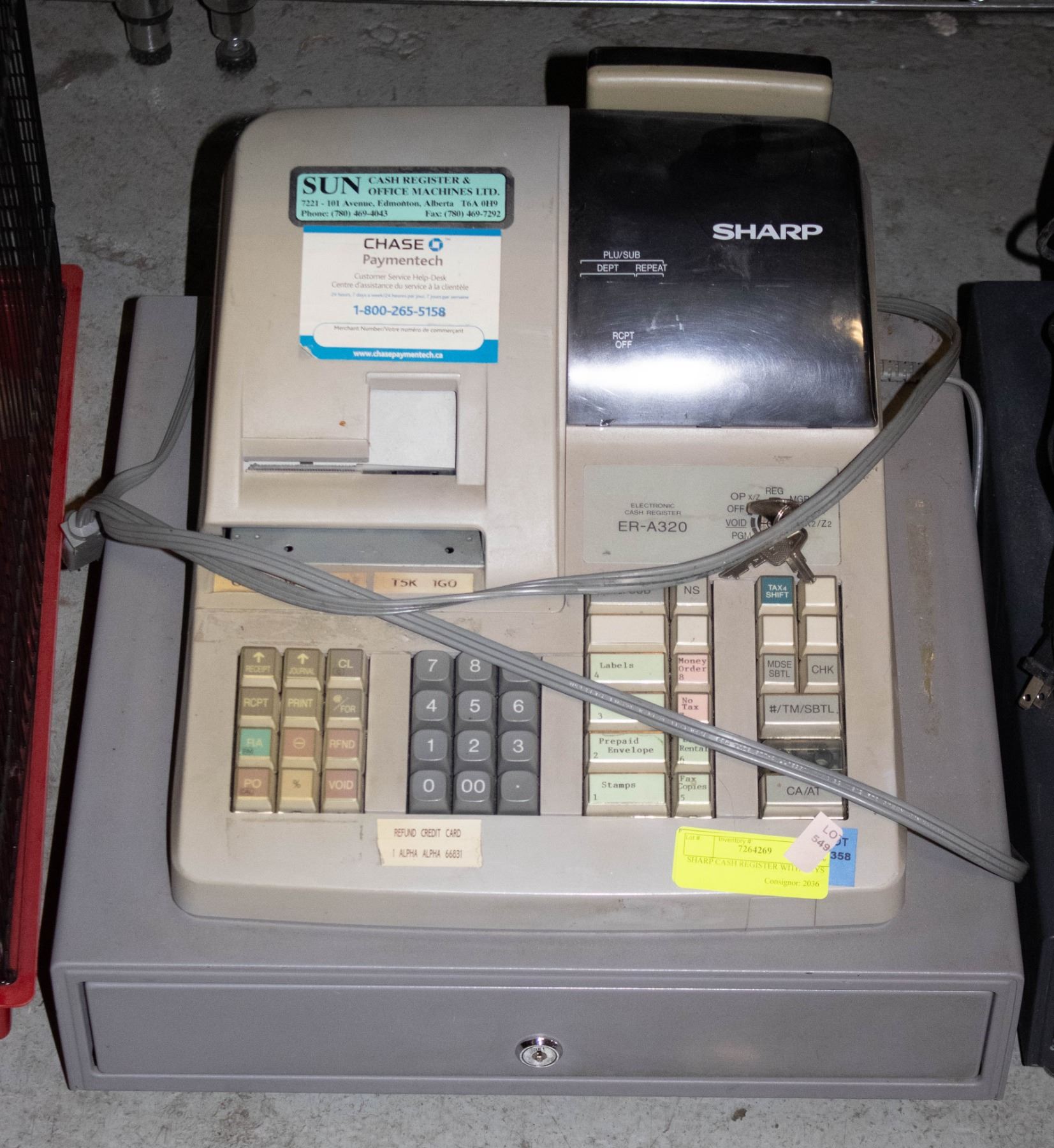 Sharp Register Key SHARP CASH REGISTER WITH KEYS