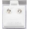 Image 1 : BZ1930-150M 14K WHITE SAPPHIRE(0.8CT) EARRINGS