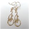 Image 1 : BZ1930-110M SILVER GOLD PLATED EARRINGS