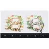 Image 1 : NEW CAT DESIGN HAIR BARRETTES. ONE GOLD TONE SET