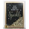 Image 1 : YOU WERE BORN TO SPARKLE WALL HANGING