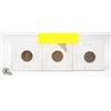 Image 2 : 3 EARLY 1900'S USA INDIAN HEAD PENNIES