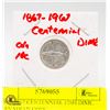 Image 1 : 1867-1967 CENTENNIAL FISH DIME. CANADIAN COIN