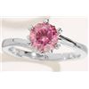 Image 2 : 1 CT GRA CERTIFIED PINK MOISSANITE 925 ST SILVER