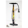 Image 1 : NEW UNBOXED BV BICYCLE BIKE FLOOR PUMP WITH GUAGE,
