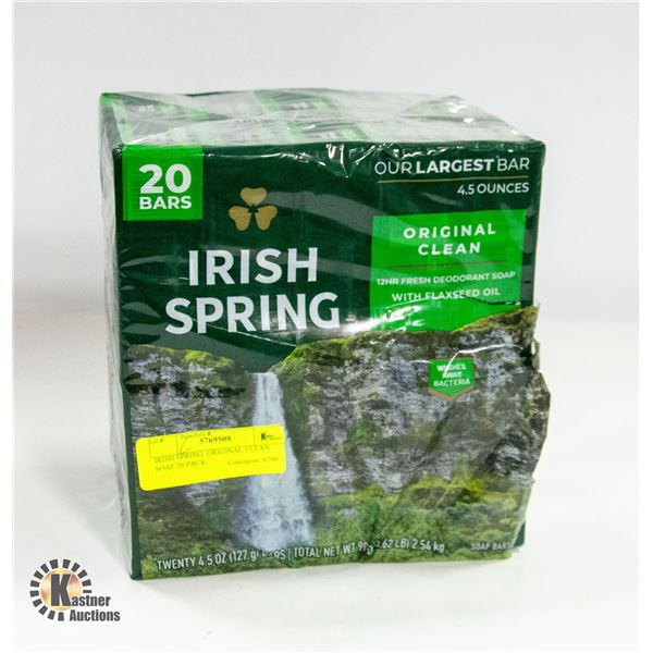 IRISH SPRING ORIGINAL CLEAN SOAP 20 PACK