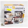 Image 1 : NEW MIU 4 PC ST. STEEL MIXING BOWLS SET