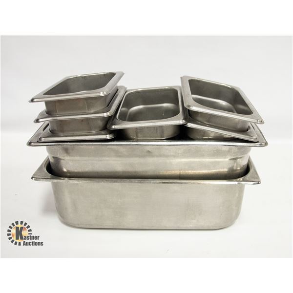 Stainless Table Insert NINE STAINLESS PREP OR STEAM TABLE INSERTS