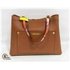 Image 1 : BROWN LEATHER STEVE MADDEN SHOULDER BAG