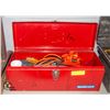 Image 1 : TOOL BOX FULL OF MISC HAND TOOLS ELECTRIC DRILL EC