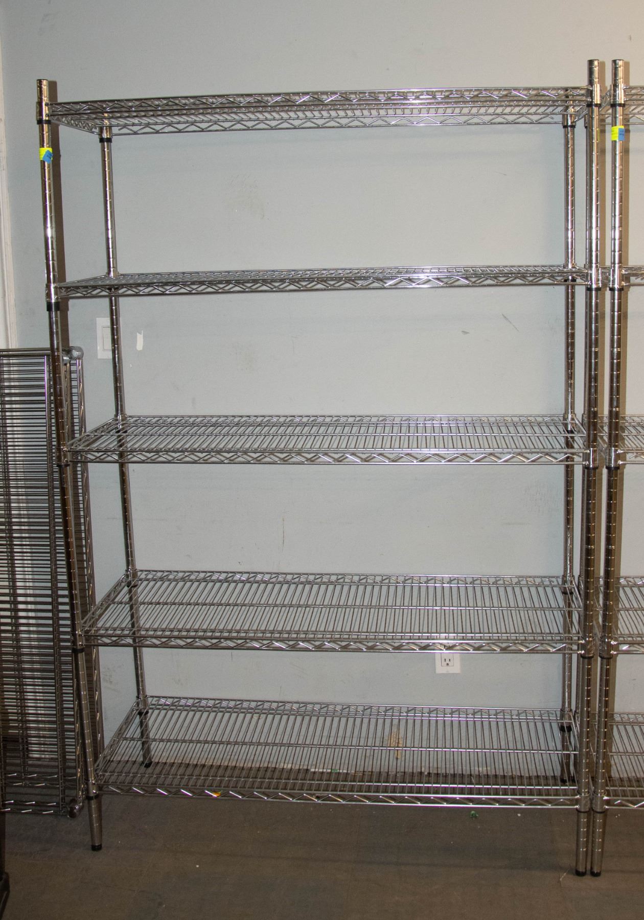 Metal Stainary Racking 5 SHELF STAINLESS STEEL STATIONARY RACKS