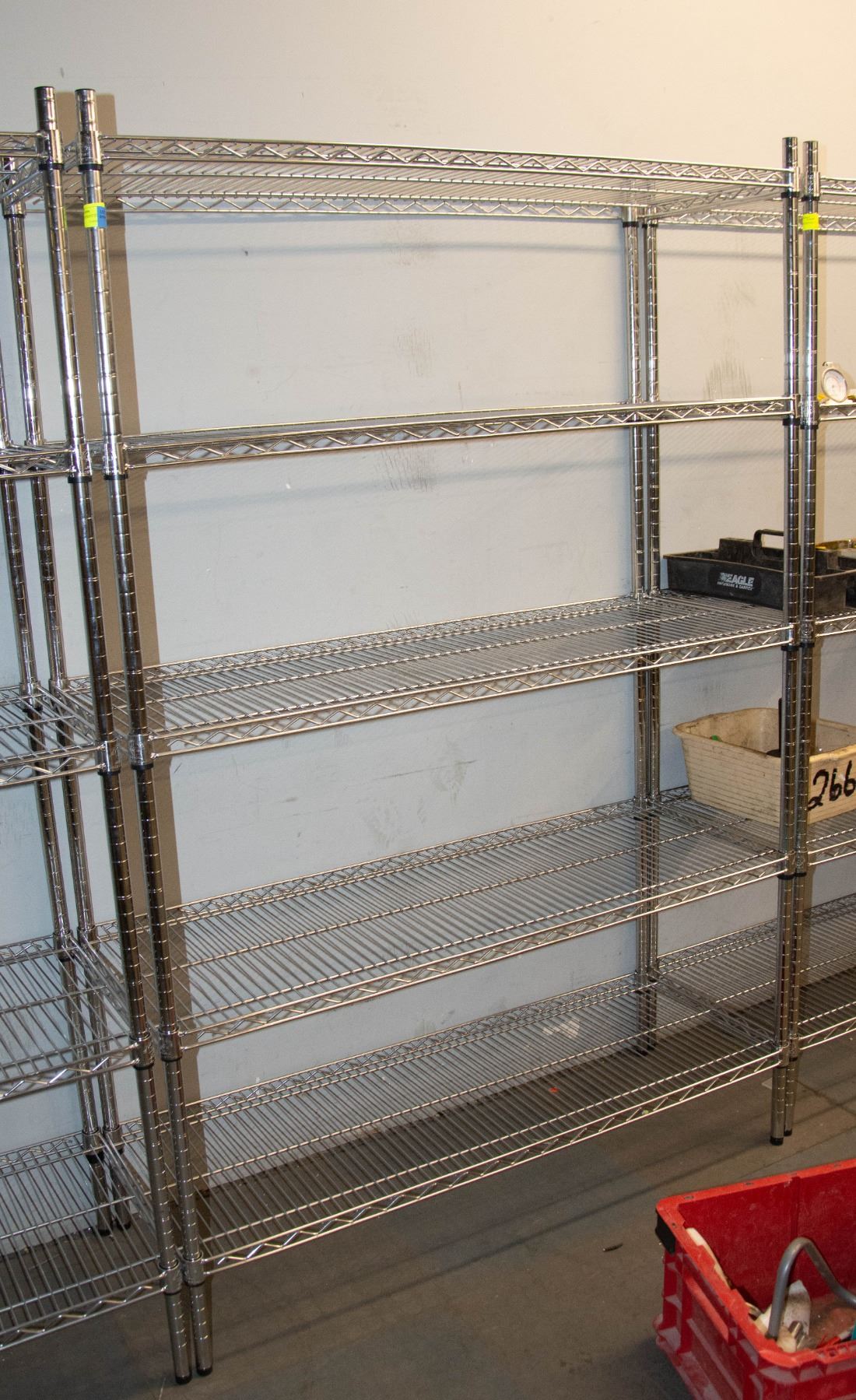 Metal Stainary Racking 5 SHELF STAINLESS STEEL STATIONARY RACKS