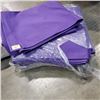 Image 2 : 2 BUNDLES OF NEW PURPLE AND PINK TABLE CLOTHS , 53X69 AND 53X53