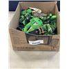 Image 2 : APPROX 20 PLUS HEAVY DUTY GREEN LOAD RATCHET STRAPS